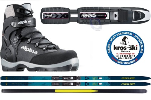 narty backcountry Fischer Transnordic 59 Easy Skin Xtralite  + buty Alpina BC 1550