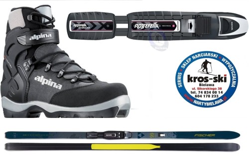 narty backcountry Fischer Transnordic 66 Easy Skin Xtralite  + buty Alpina BC 1550 