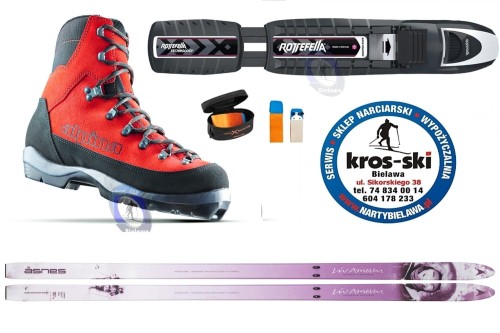 Narty Asnes  Backcountry Liv Arnesen narty BC + buty Alpina BC Wyoming NNN  