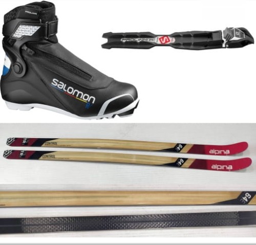 Narty Backcountry Alpina BC Control E64  Edge grip + Buty combi Salomon R Prolink 