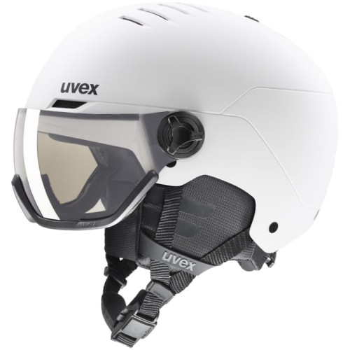 Kask narciarski z szybą Uvex Wanted Visor PRO biały mat 