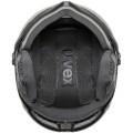Kask narciarski z szybą Uvex Wanted Visor PRO czarny mat  