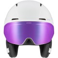 Kask narciarski z szybą Uvex HORIZON CV MAG biały mat 2027
