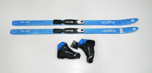 Narty biegowe Asnes Bugstar 110cm + buty  Salomon 19,5cm  Prolink wiązania Rottefella NNN Basic Auto 